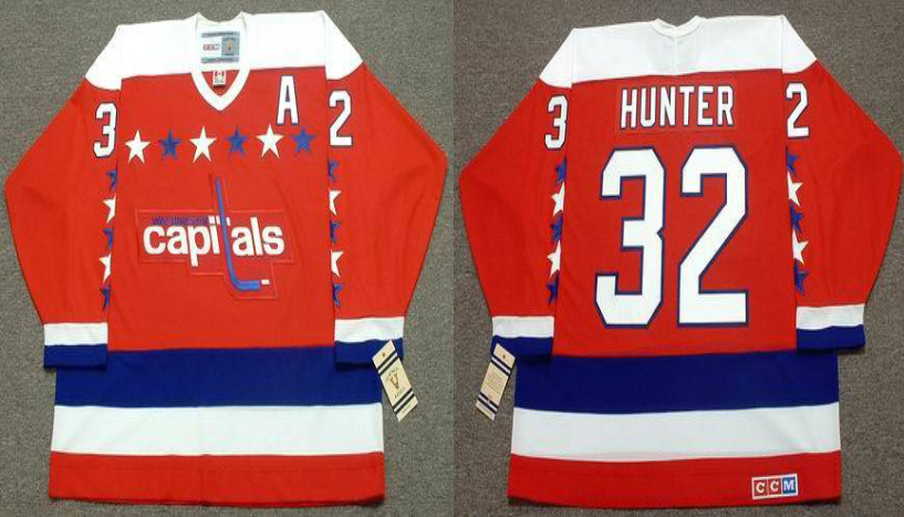2019 Men Washington Capitals #32 Hunter red CCM NHL jerseys